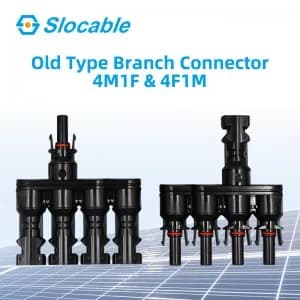 Slocable 4 to 1 MC4 Compatible Parallel Branch Photovoltaic connector