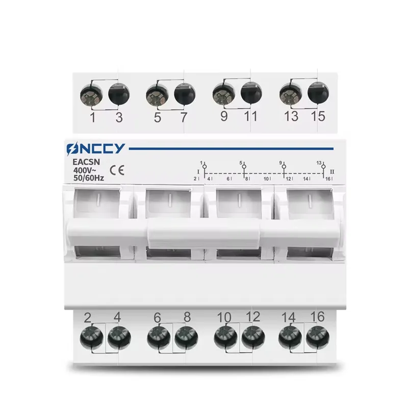 4P 100A 125A Din Rail Changeover Switch
