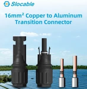 Copper Aluminum Transition Solar Connector 16mm² 1500V