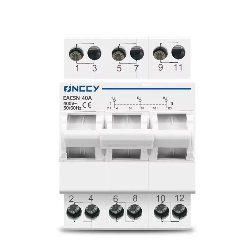 3P 63A 80A Din Rail Changeover Switch