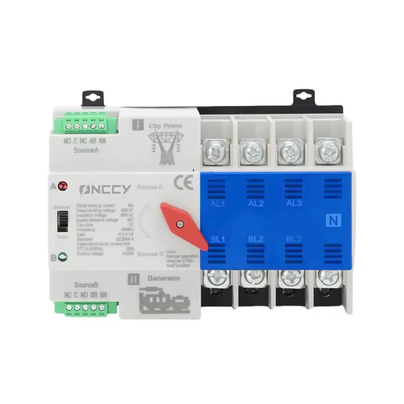 100A 3P 4P 50kA 400V Power Automatic Transfer Switch